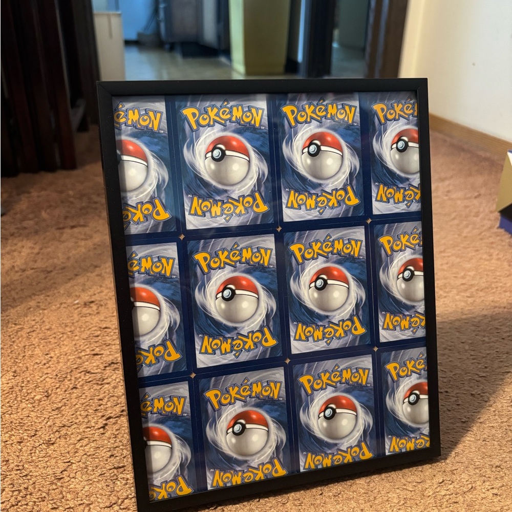 Framed Pokémon Card Art Piece tcg collectible collector aesthetic gaming desk